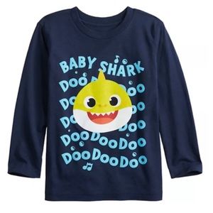 Toddler Boy Jumping Beans Baby Shark Graphic Long Sleeve Tee